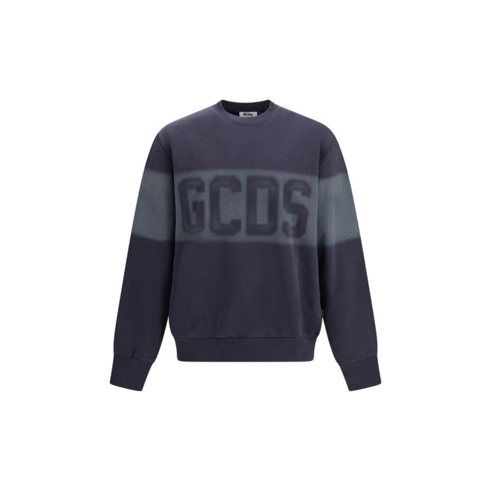 Gcds Men Logo Spray Crewneck Sweatshirt